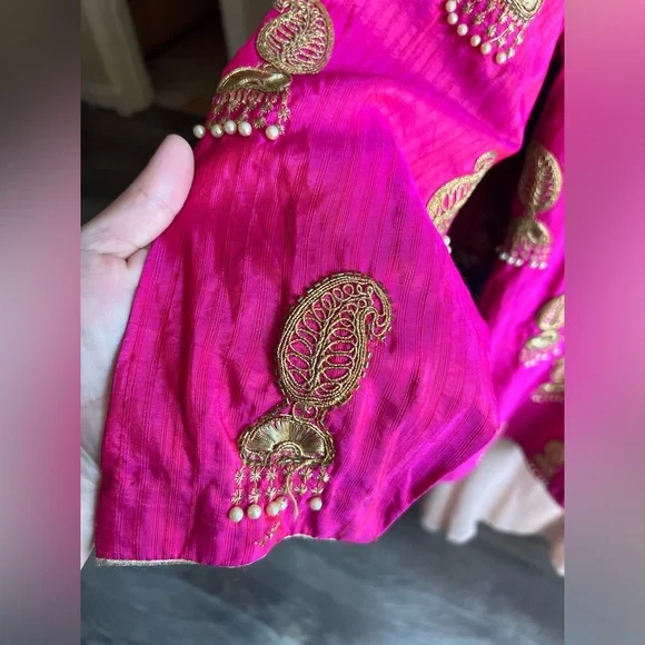 Hot Pink Ethnic shirt - Picture 2 of 4
